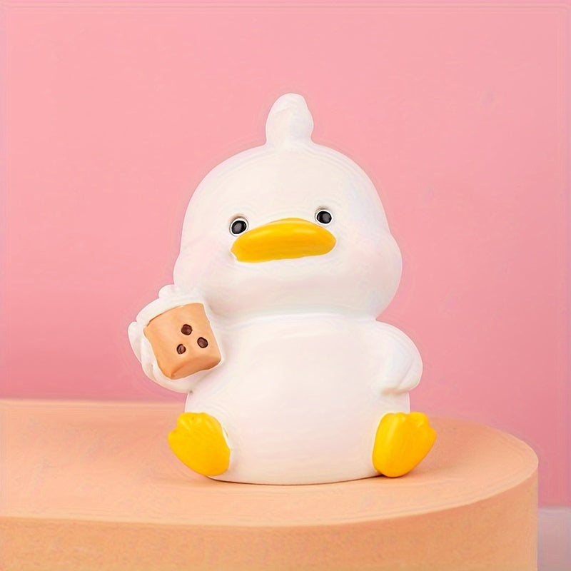 Duck Resin Ornaments Small Yellow Duck Creative Car Christmas Home Decor