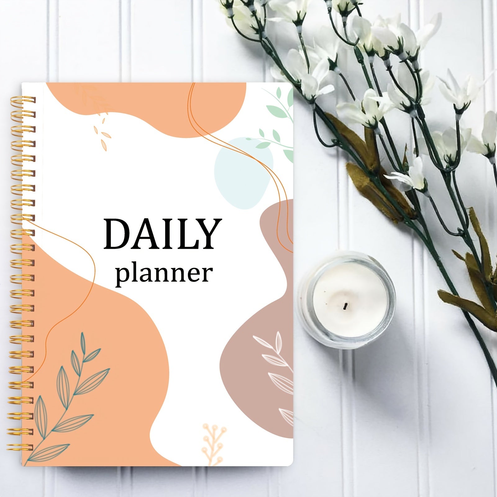 Undated Hourly Planner Spiral Agenda