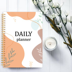 Undated Hourly Planner Spiral Agenda