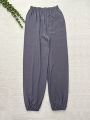Solid High Waist Comfy Lantern Pants