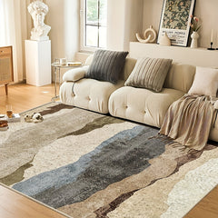 Geometric Tree Pattern Faux Cashmere Rug