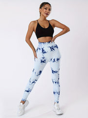 Tie Dye High Waist Butt Lifting Yoga Pants
