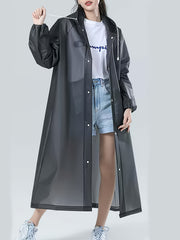 Reusable Rain Ponchos for Adults with Hood Waterproof Raincoats for Women