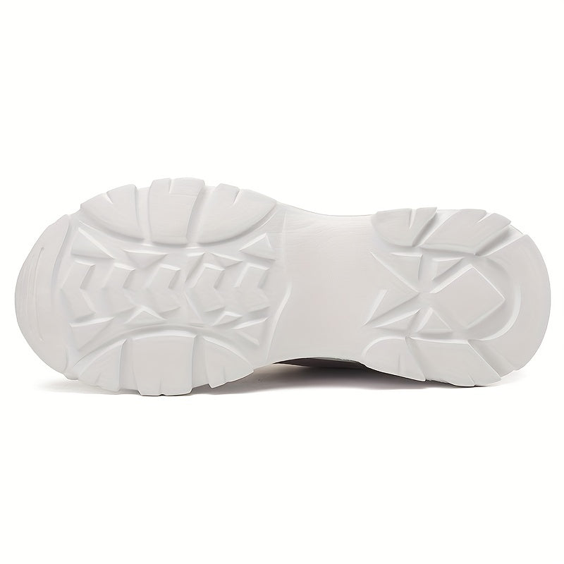 Mesh Breathable Chunky Sneakers Lace Up Sport Shoes