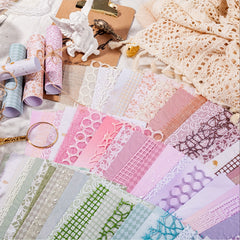 15pcs Textured Paper Scrapbook Paper for DIY Art Craft Junk Journal