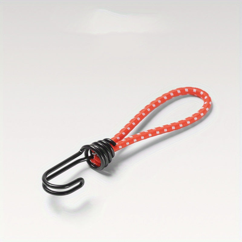 5pcs Tent Elastic Rope with Metal Hook Elastic Belt Fixer Binding Rope