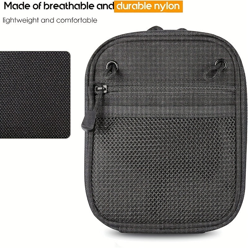 Concealed Gun Pouch Waist Bag for Handgun with Hook Loops