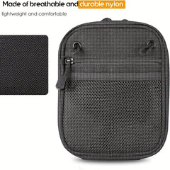 Concealed Gun Pouch Waist Bag for Handgun with Hook Loops