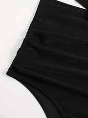 Peplum Tankini Set High Waist Swimsuit Women's Swimwear