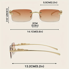 Rectangular Sunglasses Summer Holiday Shades