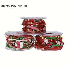 5M Christmas Ribbon Tree Decoration DIY Navidad Party Favors