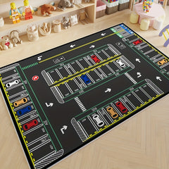 Teaching & Puzzle Carpet - Urban Traffic Parking Lot Crawl