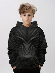 Animal 3D Print Boys Hooded Sweatshirt for Spring Fall Kids