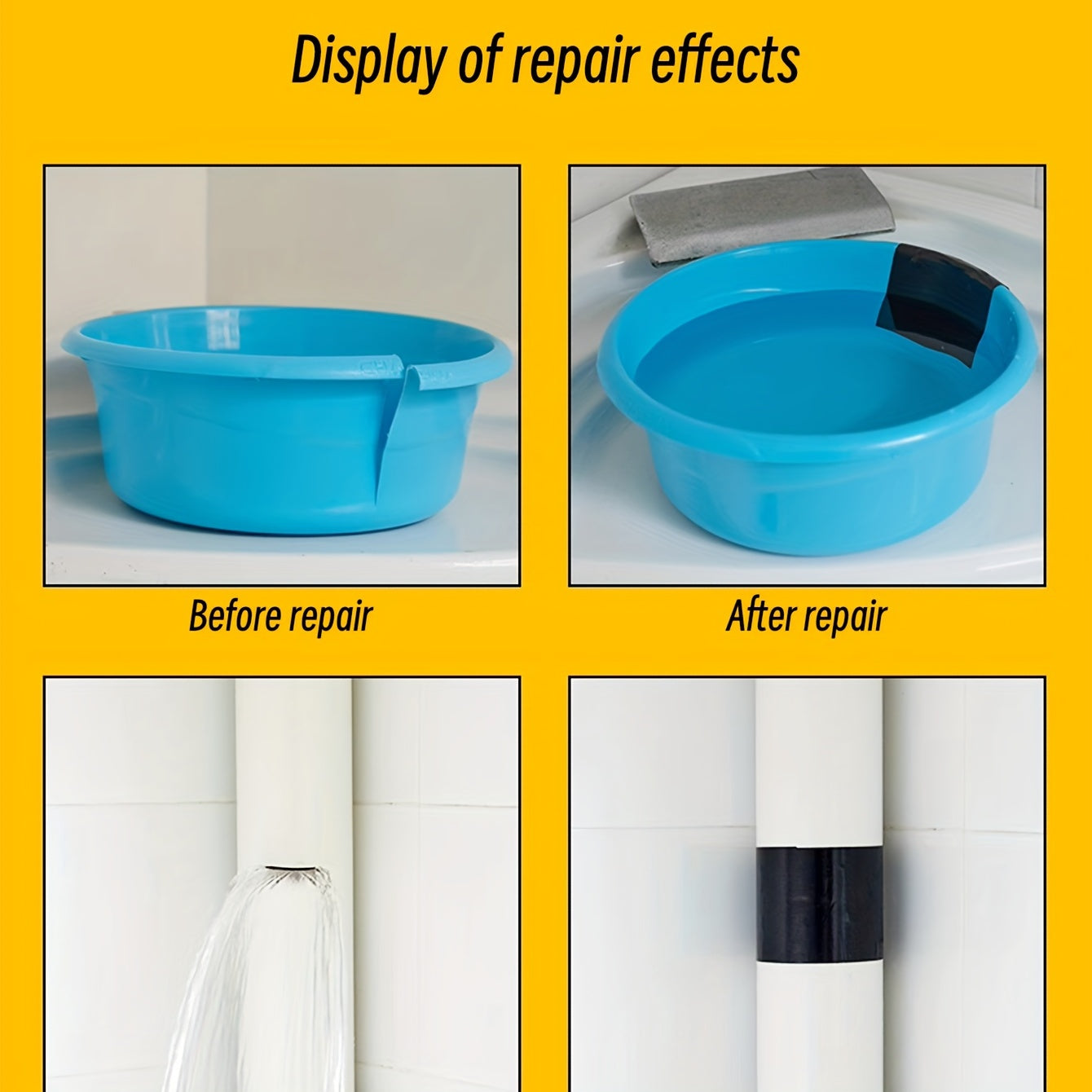 Waterproof Adhesive Tape 10x10cm for Leak Repair
