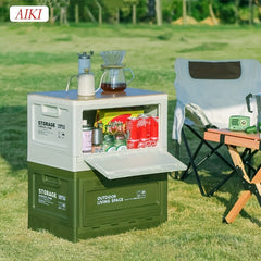 Portable Folding Box Moisture-proof Storage Box for Home, Camping, Car Fishing