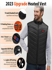 Men's Heated Vest for Outdoor Activities