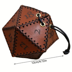 Dual-Sided Dice Bag Drawstring Pouch
