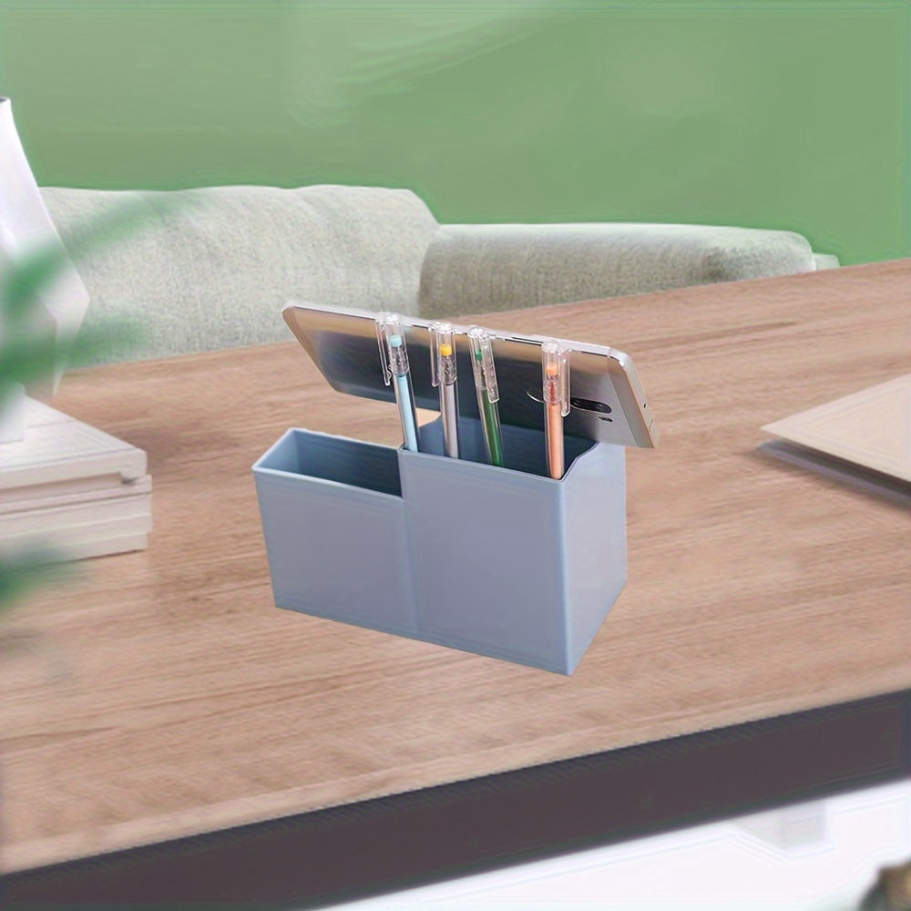 Pen Holder Desk Box Mobile Phone Stationery Storage Ideal Decorative Gift