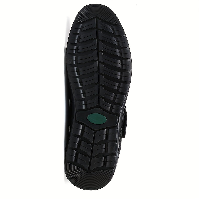 Men's Hollow Out Hook-Loop Sandals