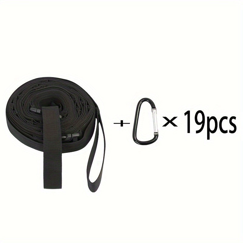 Camping Tent Hanging Rope with 19 Loops Storage Rope