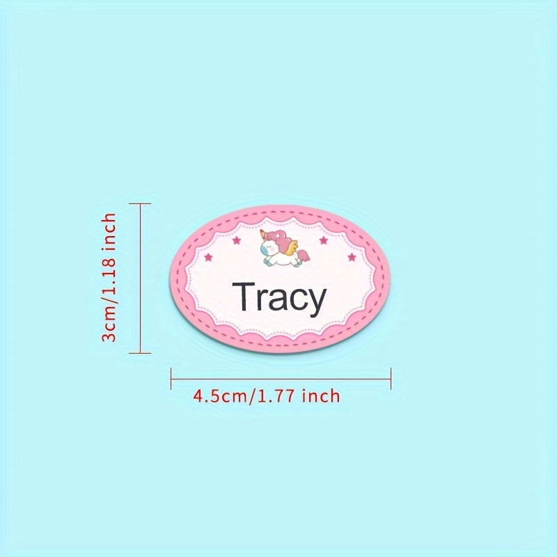 Custom Iron on Name Labels for Clothes Personalized Marking 12-36pcs