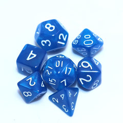 7pcs Monochrome Style Mini Dice Set for Role Playing Games