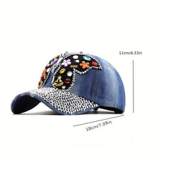 Distressed Butterfly Cowboy Hat Baseball Cap Sun Protection Sun Hat