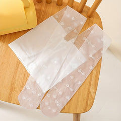 Girls Small Flower Pantyhose Ultra Thin Crystal Stockings Leggings Tights