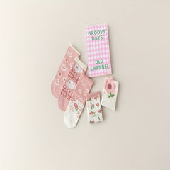 5 Pairs Girls Kids Socks Elastic Comfy Warm Socks For Autumn Winter