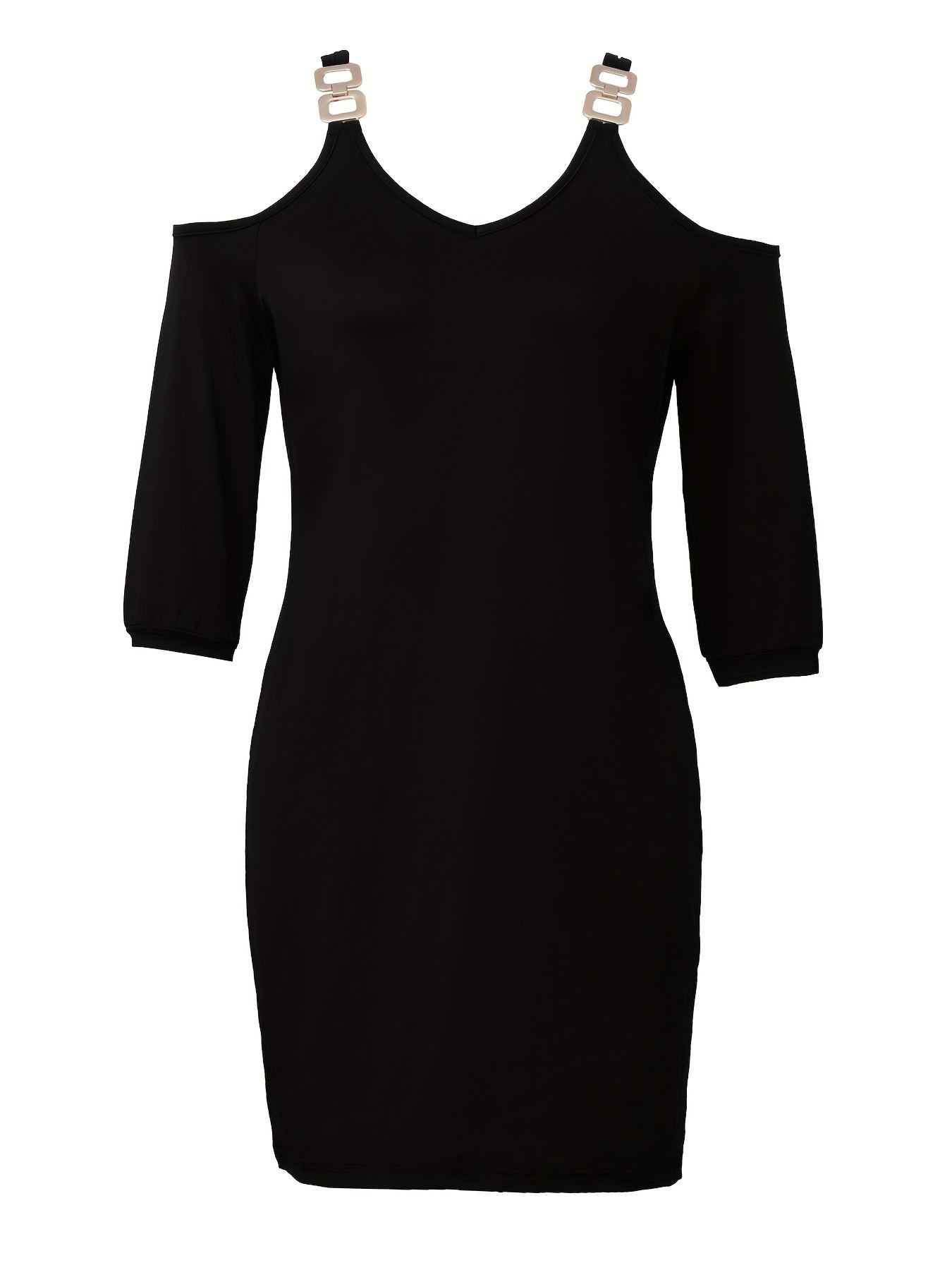 Cold Shoulder Bodycon Dress for Women's Club & Party