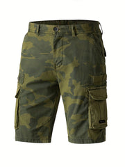 Men s Camo Cargo Shorts Lightweight Flap Pocket Work Outdoors