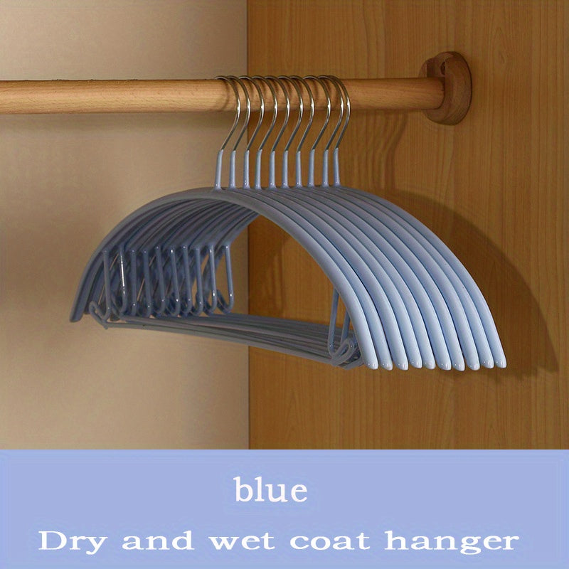 5pcs Non-Slip Coat Hook And Hanger Bathroom PVC Impregnated Office Coat Hanger