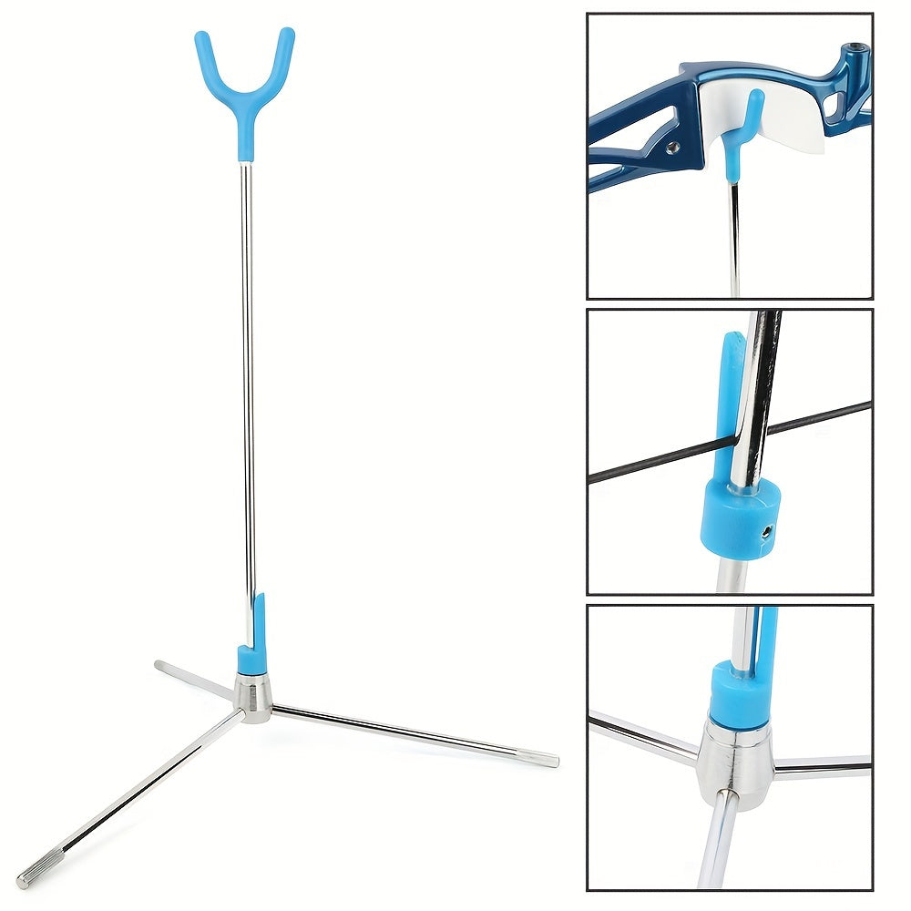 Portable Archery Recurve Bow Stand Holder Folding Rack
