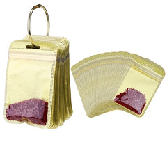 100pcs Ziplock Bags and 2pcs Metal Split Ring 5D DIY Diamond Painting Tools