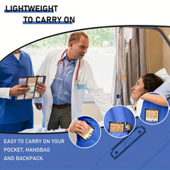 3-Layer Aluminum Nursing Clipboard with Cheat Sheets & Clip