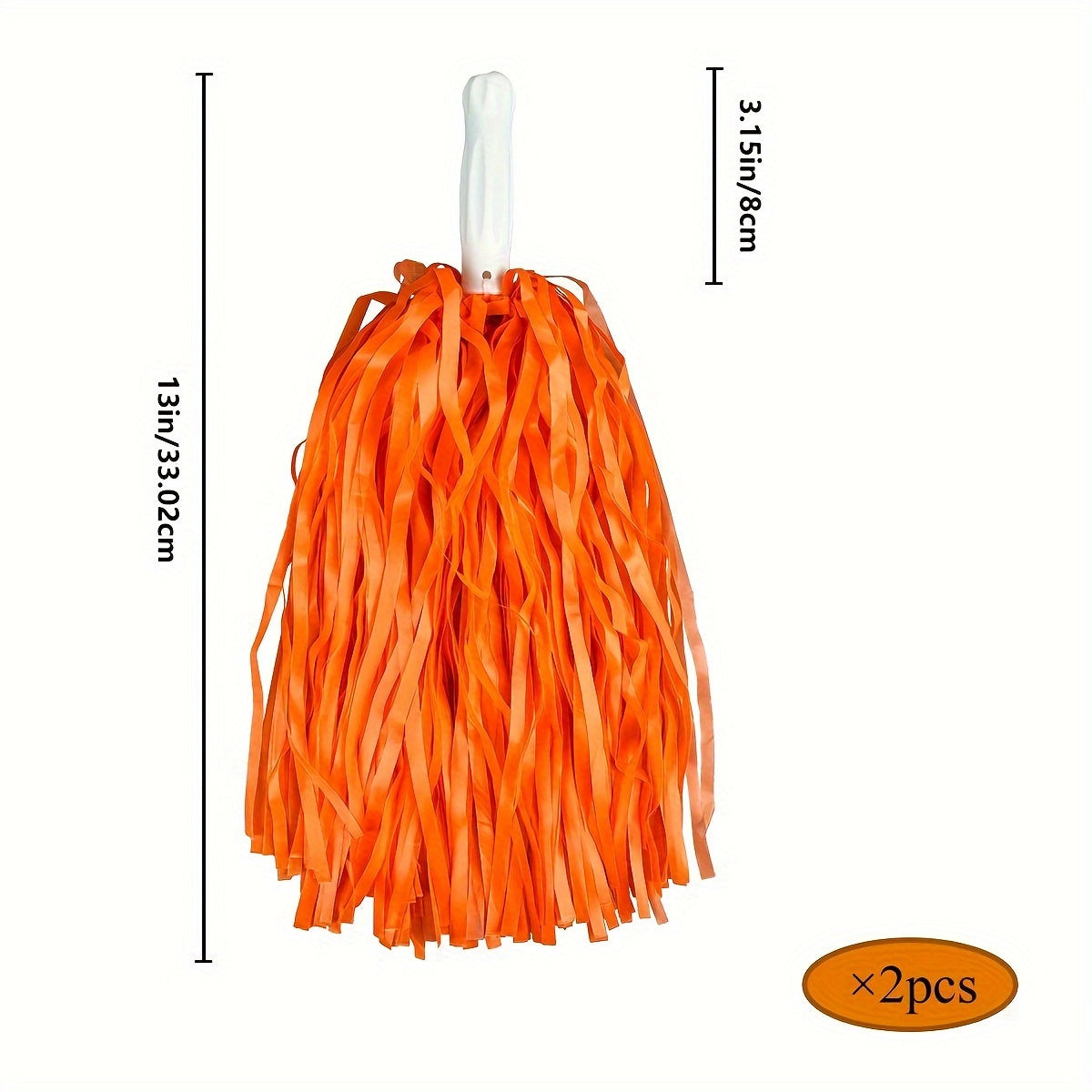 2pcs Cheerleading Pom Poms for Sports Game Performance