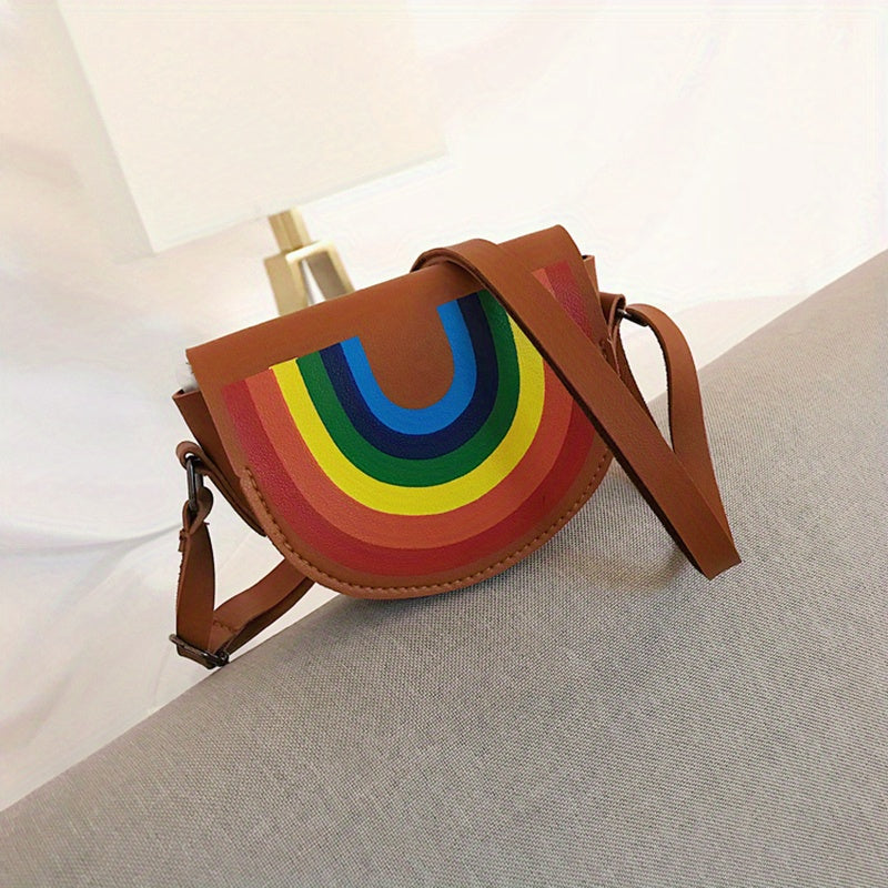 Cute Dino Bear Rainbow Coin Purse Wallet Crossbody Bag