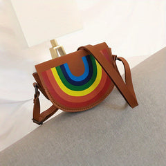 Cute Dino Bear Rainbow Coin Purse Wallet Crossbody Bag