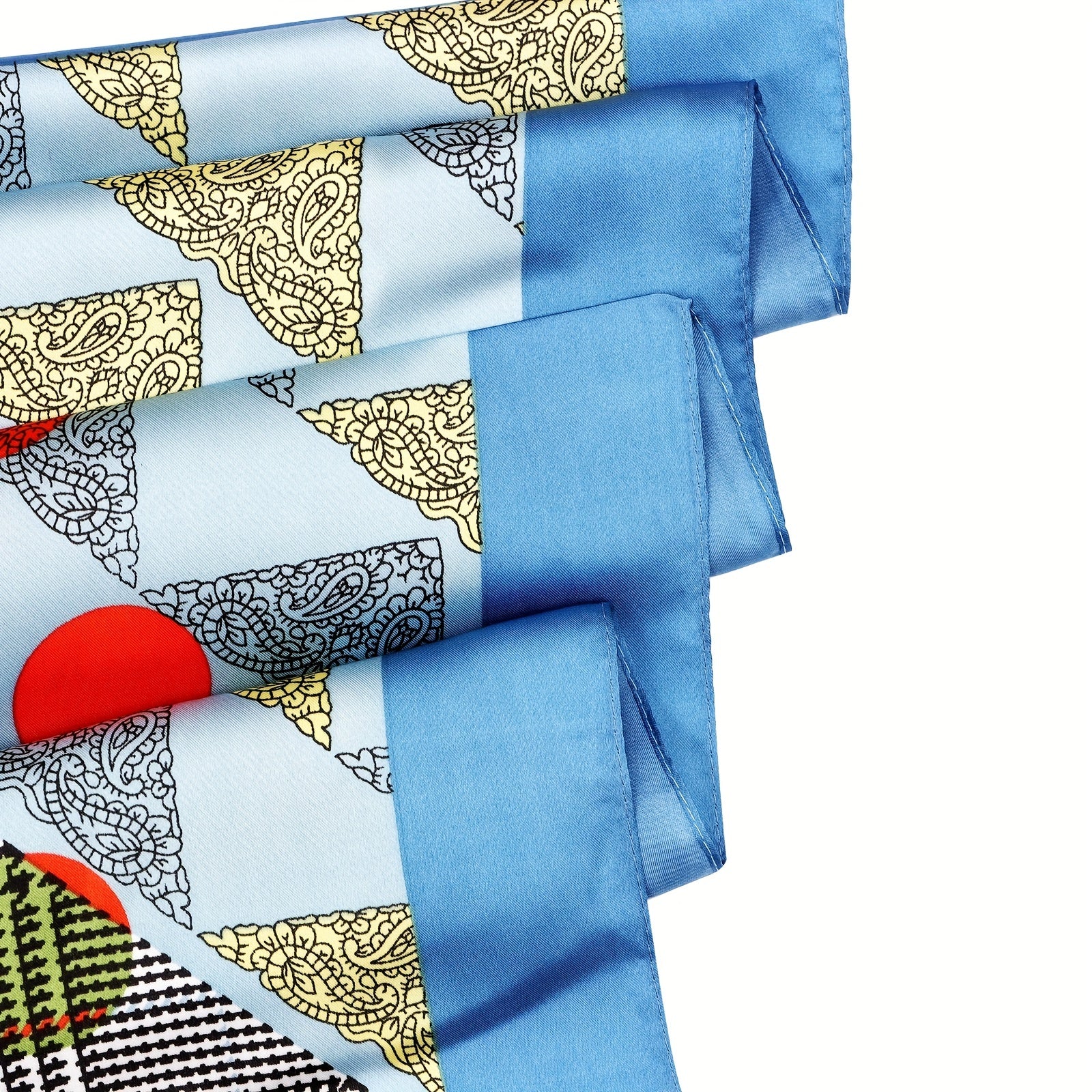70 cm Luxury Silk Scarf Print Satin Scarf Head Neck Scarf