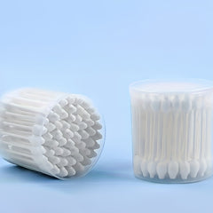 56pcs Baby Cotton Swab Paper Stick Round Big Head Gourd Head Cotton Swab