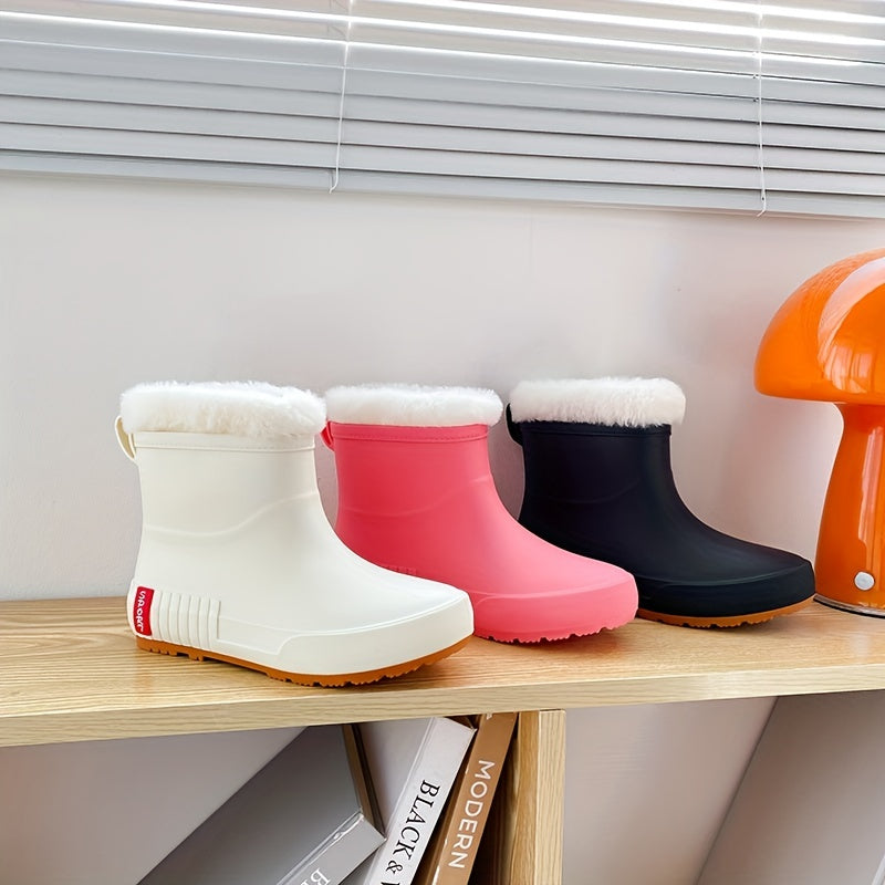 Women's Waterproof & Wear-resistant Mid Rain Boots