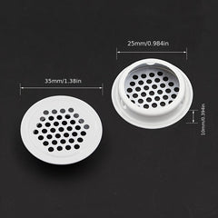 10pcs Round Air Duct Vent 19mm 25mm 29mm 35mm Steel Louver Mesh Cover Grille