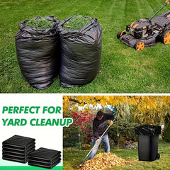 50pcs Heavy Duty Garbage Bags Contractor Bulk Plastic Bags