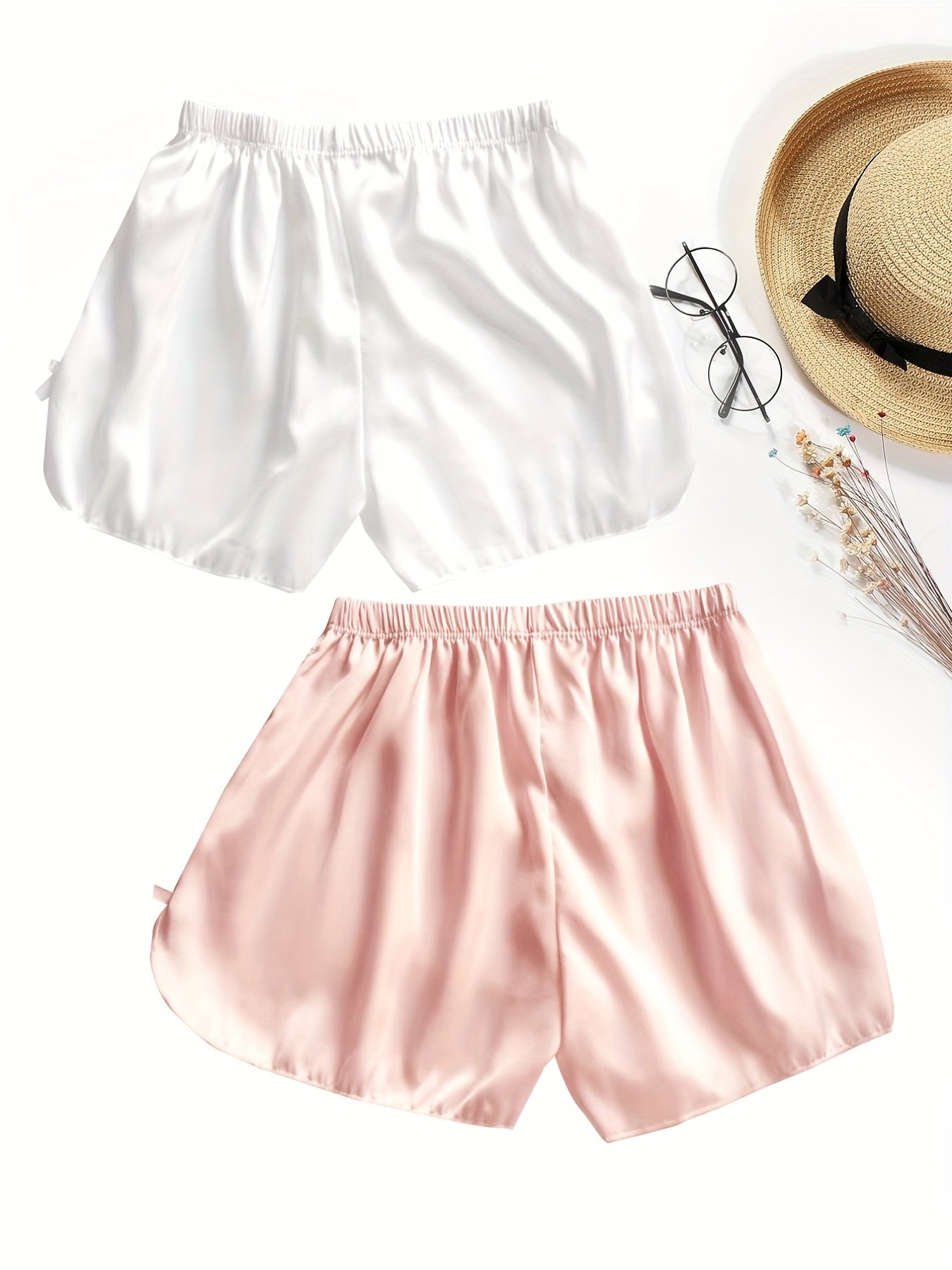 Girls Bow Decor Safety Shorts Leggings Under Skirt Dress Kids Summer Clothes