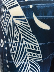 Denim & Graphic Print Skinny Leggings Women's Clothing