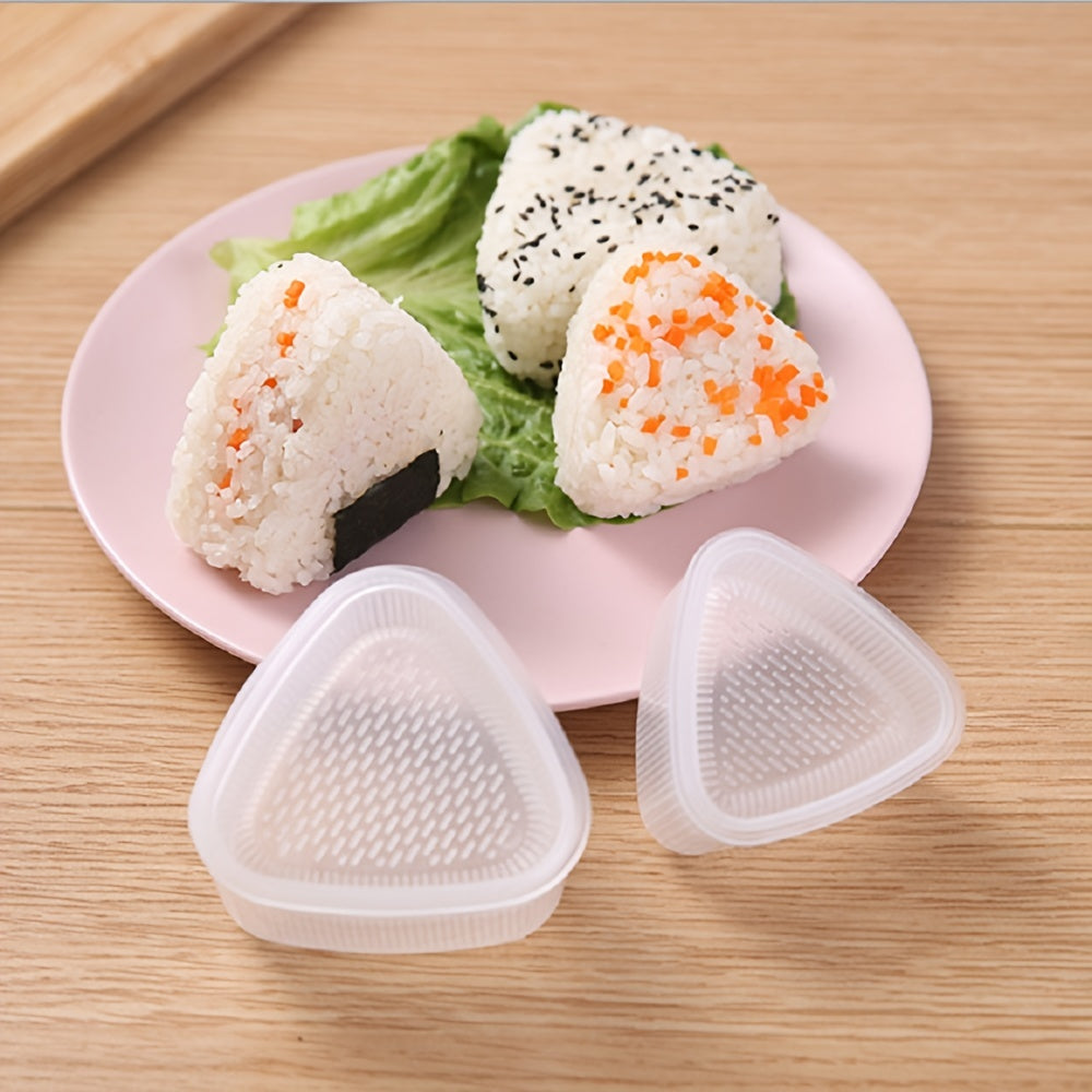 2pcs Triangle Rice Ball Mold Sushi Mold DIY Triangle Rice Ball Mold Lunch Sushi
