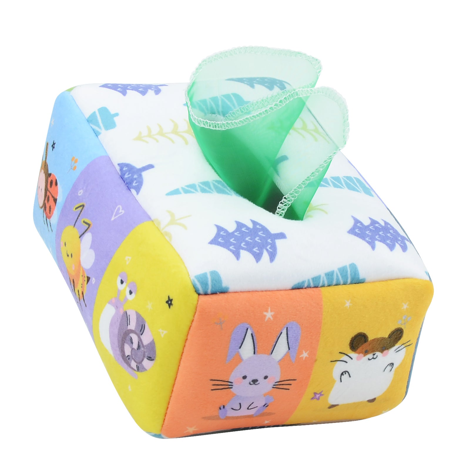 Baby Tissue Box Toy Square Sensory Toys For Toddler Infants