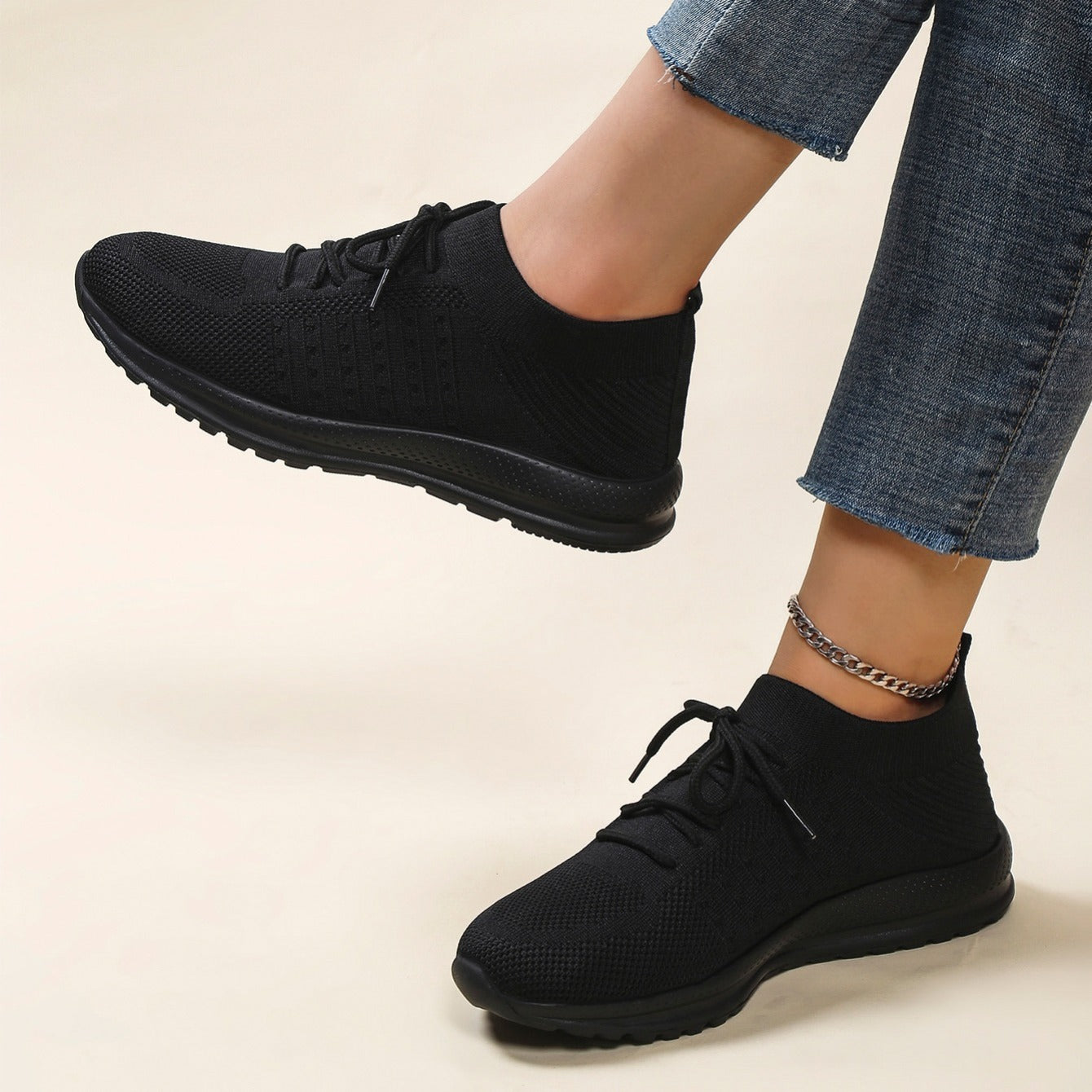Women's Casual Sneakers Low Top Lace Running Shoes