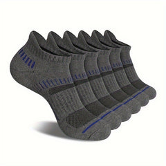 6 Pairs Men's Running Ankle Socks Deodorant Thickened Sports Non Slip