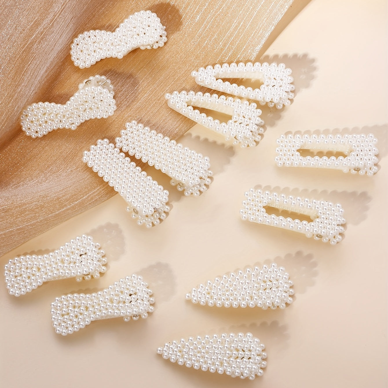 Adorable Pearl Hair Clips Set for Girls' Parties